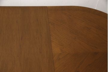 ダイニングテーブルをリペア&カスタム!延長天板を製作。合わせてガラス天板も用意。本体は現状の色味を活かして仕上げ。(4人掛け、6人掛け)
