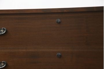 総桐箪笥ローチェストをリペア&カスタム!ヒノキ天板を取り付け、色味はオーク色に着色。(総桐たんす、和タンス、衣装箪笥、サイドチェスト、引き出し)