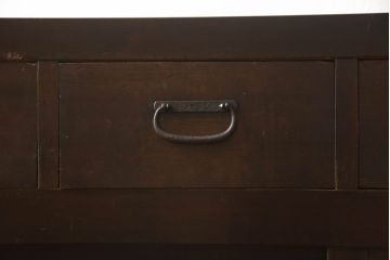 水屋箪笥サイドボードの見た目を変えずに綺麗にリペア!!本体は現状の色味を活かして仕上げ。(収納棚、テレビ台、キャビネット)