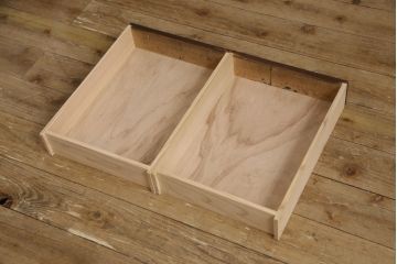 大正期の平机をリペア&カスタム!高品質リペアを施し、1トーン落ち着いた色味に着色仕上げ。(ワークデスク、在宅ワーク、在宅用、作業台)