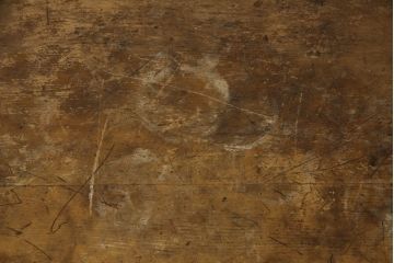 昭和中期の長テーブルの見た目を変えずに奇麗にリペア!無着色・クリアワックスで本来の骨董感を活かして仕上げ。(ローテーブル、飾り台)