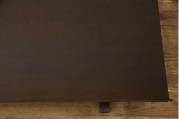 松本民芸家具の折りたたみ座卓の見た目を変えずに奇麗にリペア!天板の塗装を剥離し、輪ジミのできにくい塗料で再塗装。(ローテーブル、ちゃぶ台、文机、センターテーブル、折り畳み)