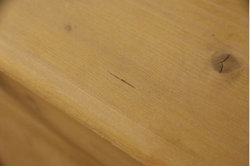 イギリスアンティークのキャビネットリペア&カスタム!天板は両端を5mm(計10mm)ずつカット。現状の色味をベースに着色。(食器棚、戸棚、カップボード)
