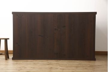明治時代の収納箪笥の見た目を変えずに奇麗にリペア!現状をベースに着色。(時代箪笥、整理タンス、収納たんす、引き出し、ローチェスト、ローボード)
