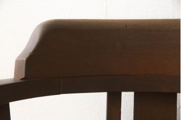 回転椅子をリペア&カスタム!ご希望の生地で座面部分を張り替え。既存の色に合わせた着色。ウレタン塗装で仕上げ。(ドクターチェア、デスクチェア、回転イス、アームチェア)