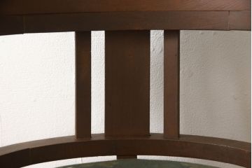 回転椅子をリペア&カスタム!ご希望の生地で座面部分を張り替え。既存の色に合わせた着色。ウレタン塗装で仕上げ。(ドクターチェア、デスクチェア、回転イス、アームチェア)