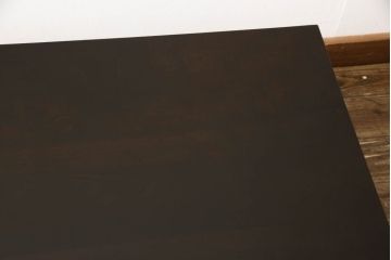 北海道民芸家具の折り畳み式テーブルを見た目を変えずに奇麗にリペア!天板の塗装を剥離して輪ジミのできにくい塗料で再塗装。(ローテーブル、ちゃぶ台、文机、センターテーブル、折り畳み)