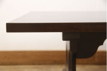 北海道民芸家具の折り畳み式テーブルを見た目を変えずに奇麗にリペア!天板の塗装を剥離して輪ジミのできにくい塗料で再塗装。(ローテーブル、ちゃぶ台、文机、センターテーブル、折り畳み)