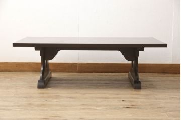 松本民芸家具の折り畳み式テーブルを変えずに奇麗にリペア!天板の塗装を剥離して輪ジミのできにくい塗料で再塗装。(ローテーブル、ちゃぶ台、文机、センターテーブル、折り畳み)