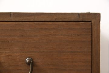 桐箪笥をリペア&カスタム!天板を補強し、金具をフラットに修正加工。自然な茶色に着色仕上げ。(ローボード、テレビ台、ローチェスト、引き出し、桐箪笥、桐たんす、収納箪笥、時代箪笥)