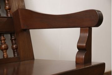 松本民芸家具のスピンドルバックベンチの見た目を変えずに綺麗にリペア!(長椅子、木製ベンチ)