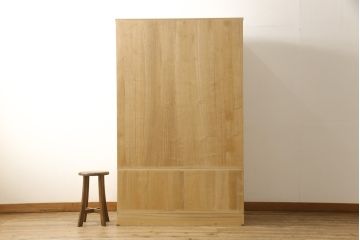 加茂総桐箪笥の見た目を変えずに綺麗にリペア!本来の美しさを活かした木地色仕上げ。(胴丸、総桐たんす、洋服タンス、ワードローブ、桐タンス)