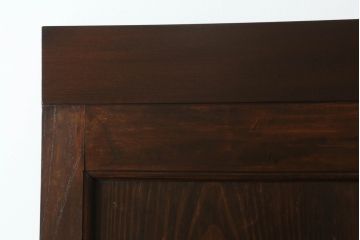 蔵戸をリペア&カスタム!リサイズし、引手・鍵・吊り金具を取り付け。ご希望の色味に着色仕上げ。(引き戸、玄関戸)