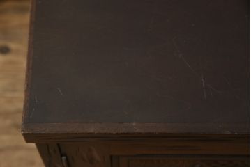 収納棚をリペア&カスタム!裏面に配線用の穴あけ加工。(戸棚、サイドボード、サイドキャビネット、ローボード)