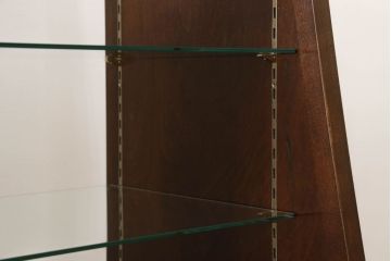 木製ガラスケースの見た目を変えずに綺麗にリペア!(ショーケース、サイドキャビネット、陳列棚、飾り棚、収納棚、店舗什器)