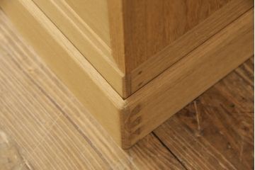 重ね総桐箪笥をリペア&カスタム!上段に国産桐材の天板の取り付け。上下段ともに木地色仕上げ。(桐たんす、総桐たんす、桐タンス、和たんす、引き出し、チェスト)