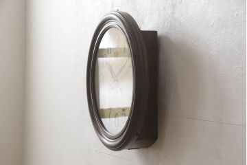 セイコー社の丸型掛け時計をリペア&カスタム!ゼンマイ式から電池式へ変更し、針を交換。(壁掛け時計、柱時計、古時計)