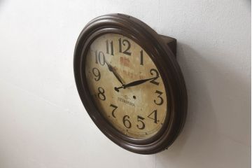 セイコー社の丸型掛け時計をリペア&カスタム!ゼンマイ式から電池式へ変更し、針を交換。(壁掛け時計、柱時計、古時計)