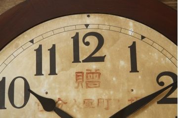 セイコー社の丸型掛け時計をリペア&カスタム!ゼンマイ式から電池式へ変更し、針を交換。(壁掛け時計、柱時計、古時計)