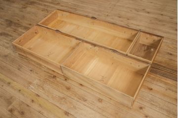 明治大正期の箪笥の見た目を変えずに綺麗にリペア!傷や剥げた部分のみ着色し修復。(和箪笥、収納タンス、ローボード、ローチェスト、テレビボード、テレビ台、引き出し、リビングボード)