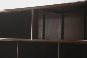 二段重ね箪笥をリペア&カスタム!引き出しの取っ手を交換し、全体を1トーン落ち着いた色味に着色仕上げ。(キャビネット、食器棚、収納棚、戸棚、飾り棚、茶棚)