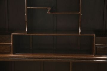 二段重ね箪笥をリペア&カスタム!引き出しの取っ手を交換し、全体を1トーン落ち着いた色味に着色仕上げ。(キャビネット、食器棚、収納棚、戸棚、飾り棚、茶棚)