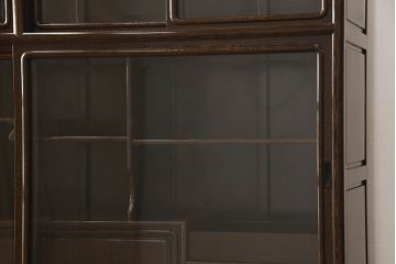 二段重ね箪笥をリペア&カスタム!引き出しの取っ手を交換し、全体を1トーン落ち着いた色味に着色仕上げ。(キャビネット、食器棚、収納棚、戸棚、飾り棚、茶棚)