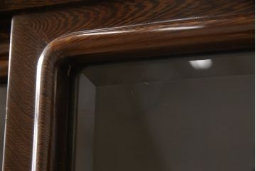 二段重ね箪笥をリペア&カスタム!引き出しの取っ手を交換し、全体を1トーン落ち着いた色味に着色仕上げ。(キャビネット、食器棚、収納棚、戸棚、飾り棚、茶棚)