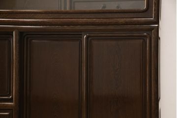 二段重ね箪笥をリペア&カスタム!引き出しの取っ手を交換し、全体を1トーン落ち着いた色味に着色仕上げ。(キャビネット、食器棚、収納棚、戸棚、飾り棚、茶棚)