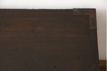 昭和初期の箪笥の見た目を変えずに綺麗にリペア!元の味を活かしてチェスナット系に着色仕上げ。(ローボード、ローチェスト、テレビ台、テレビボード、収納箪笥、衣装箪笥、引き出し)