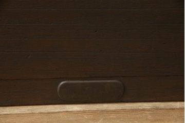 昭和初期の箪笥の見た目を変えずに綺麗にリペア!元の味を活かしてチェスナット系に着色仕上げ。(ローボード、ローチェスト、テレビ台、テレビボード、収納箪笥、衣装箪笥、引き出し)