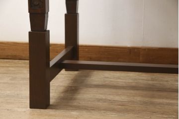 軽井沢彫りのサイドテーブルをリペア&カスタム!高さ調節用の継ぎ脚を製作。(リビングテーブル、センターテーブル、座卓、2人掛け)