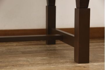 軽井沢彫りのサイドテーブルをリペア&カスタム!高さ調節用の継ぎ脚を製作。(リビングテーブル、センターテーブル、座卓、2人掛け)