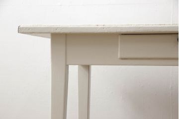 平机をリペア&カスタム!高品質リペアを施し、アンティークホワイトでペイント仕上げ。(テーブル、デスク)