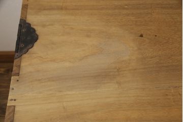 総桐箪笥をリペア&カスタム!天板と底板を補強。全体を自然な木地色仕上げ。(戸棚、収納棚、サイドボード、桐箪笥、桐たんす、ローボード)