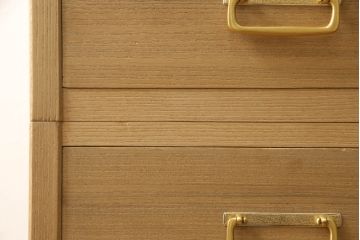 加茂総桐箪笥をリペア&カスタム!ヒノキ新材の天板を新たに取り付け、全体を木地色仕上げ。(総桐たんす、桐タンス、和たんす、引き出し、収納たんす、チェスト)