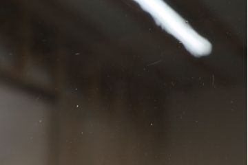 二段重ね収納棚をリペア&カスタム!奥行きをリサイズし、全体を1トーン落ち着いた色味に着色仕上げ。(キャビネット、戸棚、食器棚、飾り棚、ガラスケース、店舗什器、本箱、ブックケース)