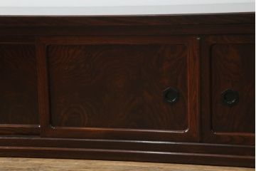 志太民芸家具のローボードをリペア&カスタム!元の色味を活かしつつ1トーン落ち着いた色に着色仕上げ。(サイドボード、和箪笥、収納箪笥、整理タンス、テレビ台、テレビボード、引き出し)