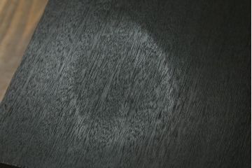 昭和中期の裁ち板をリペア&カスタム!濃い茶色で着色仕上げ。(ローテーブル、作業台、飾り台、陳列台)