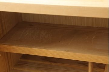 置き水屋の見た目を変えずに綺麗にリペア!水受けにステンレス製のバットを設置。(置水屋、茶水屋、戸棚、茶棚、収納棚、網代引戸)