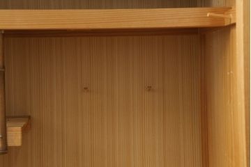 置き水屋の見た目を変えずに綺麗にリペア!水受けにステンレス製のバットを設置。(置水屋、茶水屋、戸棚、茶棚、収納棚、網代引戸)