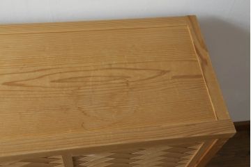 置き水屋の見た目を変えずに綺麗にリペア!水受けにステンレス製のバットを設置。(置水屋、茶水屋、戸棚、茶棚、収納棚、網代引戸)