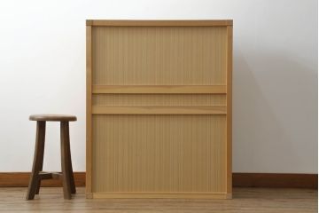 置き水屋の見た目を変えずに綺麗にリペア!水受けにステンレス製のバットを設置。(置水屋、茶水屋、戸棚、茶棚、収納棚、網代引戸)