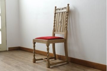 ツイストレッグのダイニングチェアをリペア&カスタム!脚をカットし、全体をクリアワックスで仕上げ。(サロンチェア、椅子)