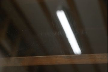 スタッキングシャツケースをリペア&カスタム!高品質リペアを施し、茶色で着色仕上げ。本体と合わせたデザインのお盆を新規製作。(キャビネット、収納棚、戸棚、引き出し、店舗什器)