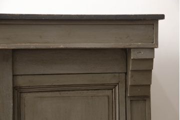 カウンターテーブルの見た目を変えずに綺麗にリペア!金具も現状の物を使用。元のペイントを活かして仕上げ。(作業台、デスク、在宅ワーク、在宅用レジ台、収納棚、店舗什器、オルタネイティブ品、改造品、引き出し)