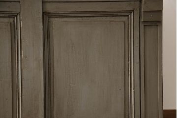 カウンターテーブルの見た目を変えずに綺麗にリペア!金具も現状の物を使用。元のペイントを活かして仕上げ。(作業台、デスク、在宅ワーク、在宅用レジ台、収納棚、店舗什器、オルタネイティブ品、改造品、引き出し)