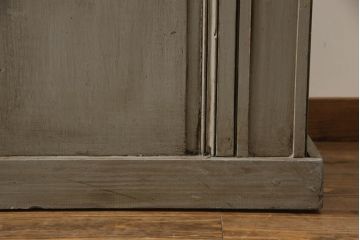 カウンターテーブルの見た目を変えずに綺麗にリペア!金具も現状の物を使用。元のペイントを活かして仕上げ。(作業台、デスク、在宅ワーク、在宅用レジ台、収納棚、店舗什器、オルタネイティブ品、改造品、引き出し)