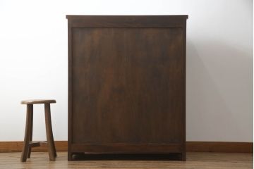 松本民芸家具の下駄箱をリペア&カスタム!高品質リペアを施し、棚板を追加、可動式に変更。(収納棚、戸棚、キャビネット)