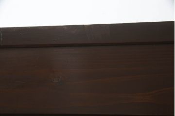 水屋箪笥をリペア&カスタム!下段に棚板を製作し追加。網部分をクリアガラスに変更。1トーン落ち着いた色味に着色仕上げ。(キャビネット、食器棚、収納棚、戸棚)